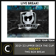 Load image into Gallery viewer, 2021-22 UPPER DECK THE CUP HOCKEY 2 BOX BREAK #H3198 - PICK YOUR TEAM