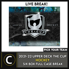 Load image into Gallery viewer, 2021-22 UPPER DECK THE CUP HOCKEY 6 BOX (FULL CASE) BREAK #H3083 - PICK YOUR TEAM