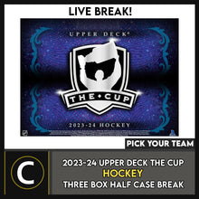Load image into Gallery viewer, 2023-24 UPPER DECK THE CUP HOCKEY 3 BOX (HALF CASE) BREAK #H3551 - PICK YOUR TEAM