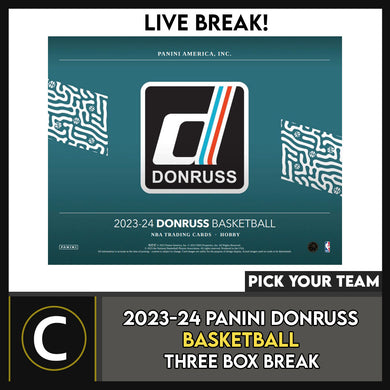 2023-24 DONRUSS BASKETBALL 3 BOX BREAK #B3045 - PICK YOUR TEAM