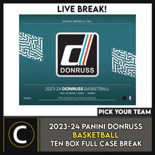 Load image into Gallery viewer, 2023-24 DONRUSS BASKETBALL 10 BOX (FULL CASE) BREAK #B3043 - PICK YOUR TEAM