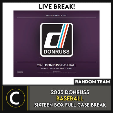 2025 DONRUSS BASEBALL 16 BOX (FULL CASE) BREAK #A3327 - RANDOM TEAMS