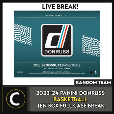 2023-24 DONRUSS BASKETBALL 10 BOX (FULL CASE) BREAK #B3046 - RANDOM TEAMS