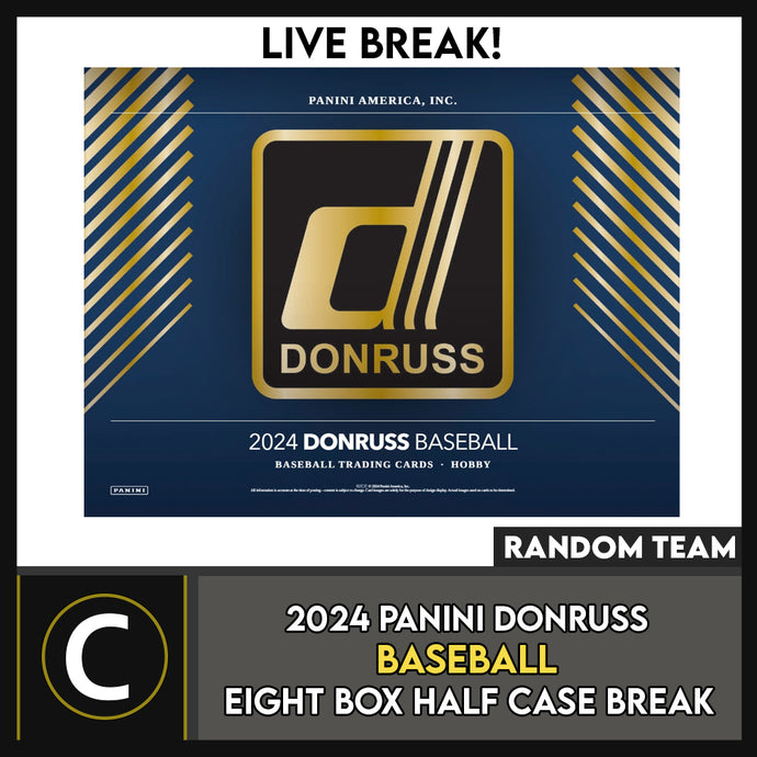 2024 DONRUSS BASEBALL 8 BOX (HALF CASE) BREAK #A3189 - RANDOM TEAMS