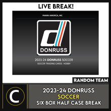 Load image into Gallery viewer, 2023-24 DONRUSS SOCCER 6 BOX (HALF CASE) BREAK #S3029 - RANDOM TEAMS