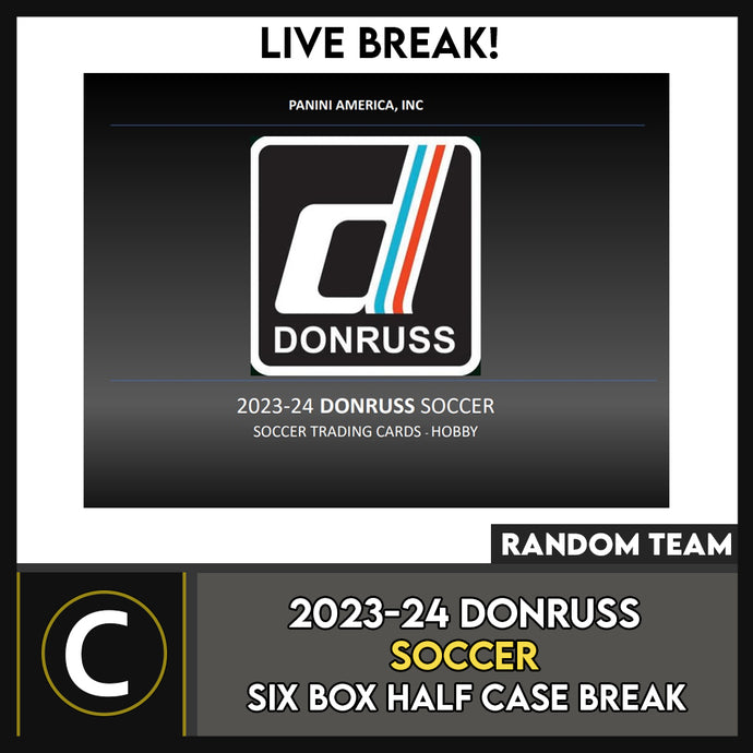 2023-24 DONRUSS SOCCER 6 BOX (HALF CASE) BREAK #S3029 - RANDOM TEAMS