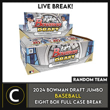 Load image into Gallery viewer, 2024 BOWMAN DRAFT JUMBO BASEBALL 8 BOX (FULL CASE) BREAK #A3273 - RANDOM TEAMS