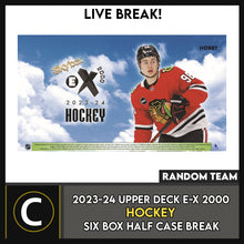 Load image into Gallery viewer, 2023-24 UPPER DECK E-X 2000 HOCKEY 6 BOX (HALF CASE) BREAK #H3485 - RANDOM TEAM