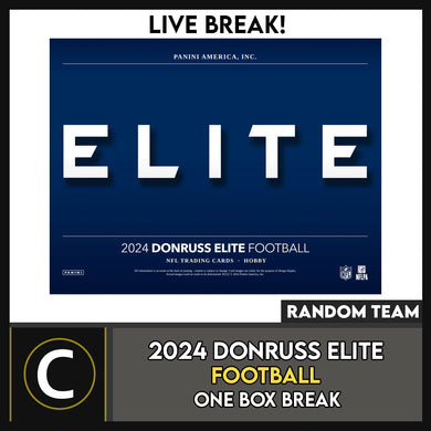 2024 DONRUSS ELITE FOOTBALL 1 BOX BREAK #F3180 - RANDOM TEAMS