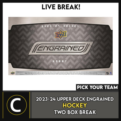 2023-24 UPPER DECK ENGRAINED HOCKEY 2 BOX BREAK #H3376