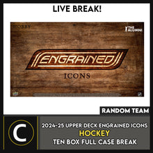 Load image into Gallery viewer, 2024-25 UPPER DECK ENGRAINED ICONS HOCKEY 5 BOX (HALF CASE) BREAK #H3695 - RANDOM TEAM