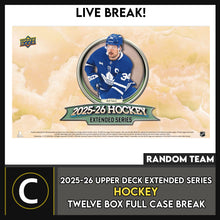 Load image into Gallery viewer, 2025-26 UPPER DECK EXTENDED SERIES HOCKEY 12 BOX (FULL CASE) BREAK #H3773 - RANDOM TEAM