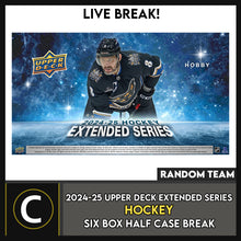 Load image into Gallery viewer, 2024-25 UPPER DECK EXTENDED HOCKEY 6 BOX (HALF CASE) BREAK #H3545 - RANDOM TEAM