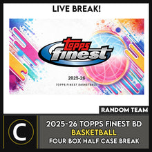 Load image into Gallery viewer, 2025-26 TOPPS FINEST BASKETBALL BREAKERS DELIGHT 4 BOX (HALF CASE) BREAK #B3263 - RANDOM TEAMS