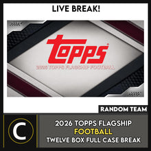 Load image into Gallery viewer, 2026 TOPPS FOOTBALL 12 BOX (FULL CASE) BREAK #F3399 - RANDOM TEAMS