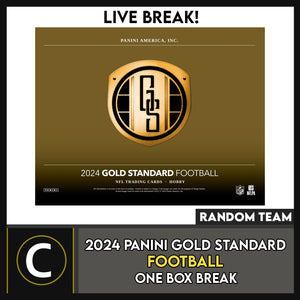 2024 PANINI GOLD STANDARD FOOTBALL 1 BOX BREAK #F3172 - RANDOM TEAMS