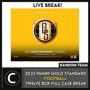 2023 PANINI GOLD STANDARD FOOTBALL 12 BOX (FULL CASE) BREAK #F3035 - RANDOM TEAMS