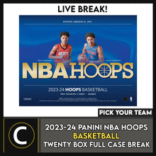 Load image into Gallery viewer, 2023-24 PANINI HOOPS BASKETBALL 20 BOX (FULL CASE) BREAK #B3031 - PICK YOUR TEAM