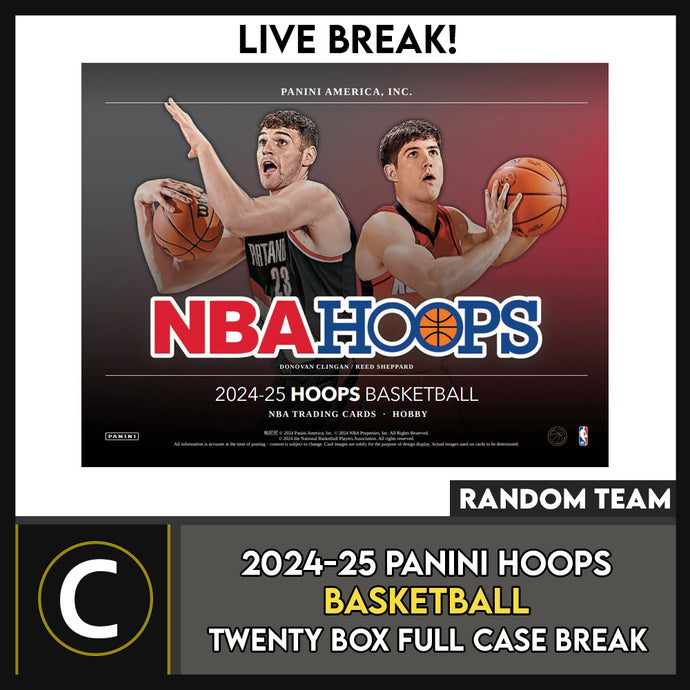 2024-25 PANINI HOOPS BASKETBALL 20 BOX (FULL CASE) BREAK #B3170 - RANDOM TEAMS