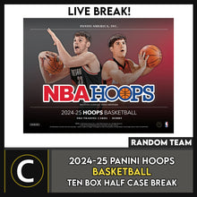 Load image into Gallery viewer, 2024-25 PANINI HOOPS BASKETBALL 10 BOX (HALF CASE) BREAK #B3171 - RANDOM TEAMS