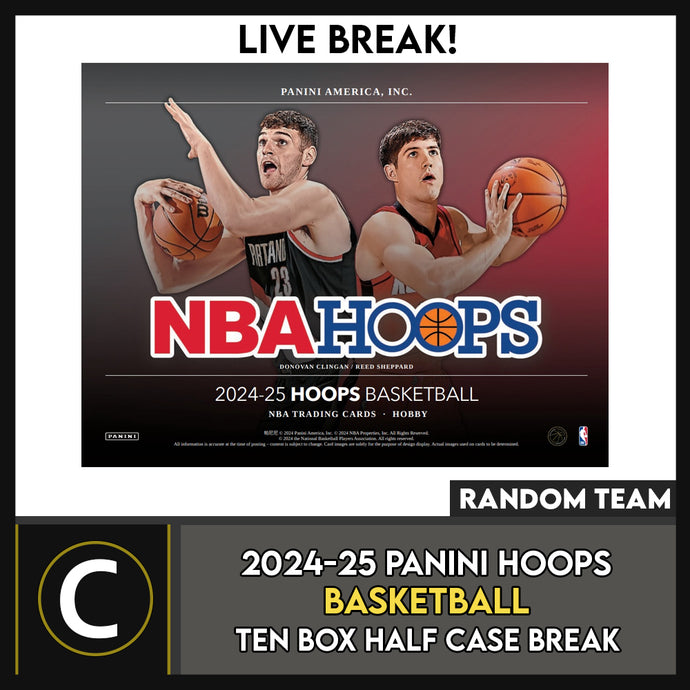 2024-25 PANINI HOOPS BASKETBALL 10 BOX (HALF CASE) BREAK #B3171 - RANDOM TEAMS