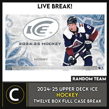 Load image into Gallery viewer, 2024-25 UPPER DECK ICE HOCKEY 12 BOX (FULL CASE) BREAK #H3568 - RANDOM TEAM