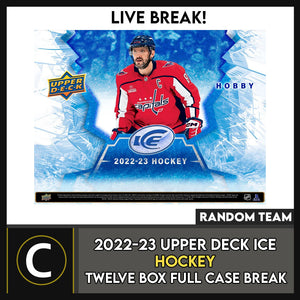 2022-23 UPPER DECK ICE HOCKEY 6 BOX (HALF CASE) BREAK #H3100 - RANDOM TEAMS