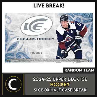 2024-25 UPPER DECK ICE HOCKEY 6 BOX (HALF CASE) BREAK #H3569 - RANDOM TEAM