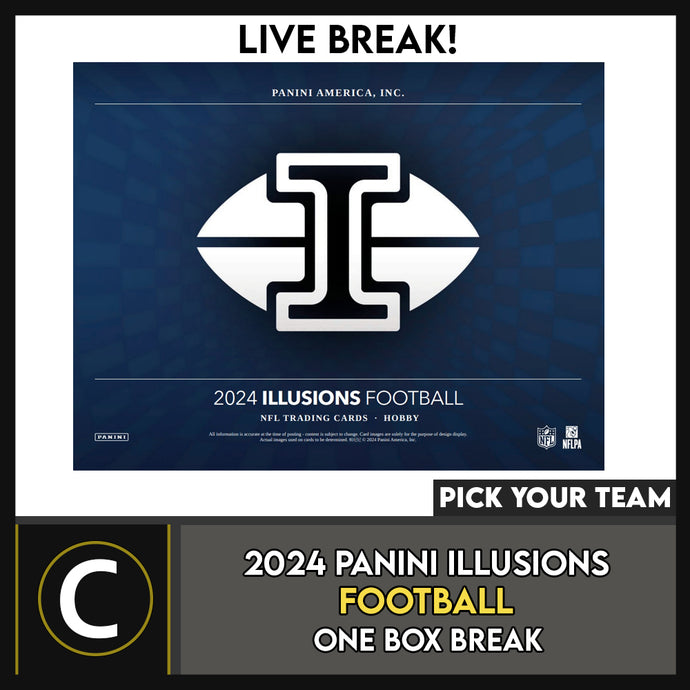 2024 PANINI ILLUSIONS FOOTBALL 1 BOX BREAK #F3253 - PICK YOUR TEAM