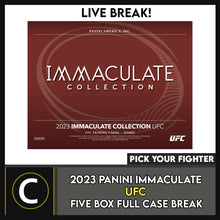 Load image into Gallery viewer, 2024 PANINI IMMACULATE UFC 5 BOX (FULL CASE) BREAK #N3000 - PICK YOUR FIGHTER