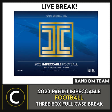 2023 PANINI IMPECCABLE FOOTBALL 3 BOX (FULL CASE) BREAK #F3084- RANDOM TEAMS