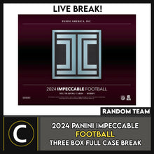 Load image into Gallery viewer, 2024 PANINI IMPECCABLE FOOTBALL 3 BOX (FULL CASE) BREAK #F3284 - RANDOM TEAMS