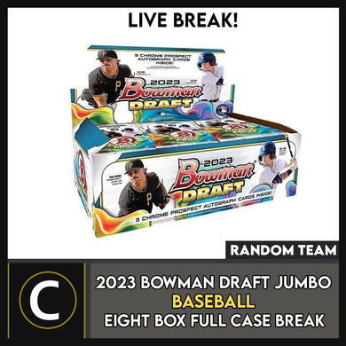 2023 BOWMAN DRAFT JUMBO BASEBALL 8 BOX (FULL CASE) BREAK #A3090 - RANDOM TEAMS