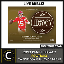 Load image into Gallery viewer, 2023 PANINI LEGACY  FOOTBALL 12 BOX (FULL CASE) BREAK #F2000 - PICK YOUR TEAM