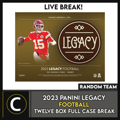 2023 PANINI LEGACY FOOTBALL 12 BOX (FULL CASE) BREAK #F2003 - RANDOM TEAMS
