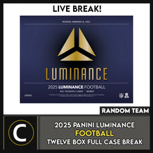 Load image into Gallery viewer, 2025 PANINI LUMINANCE FOOTBALL 6 BOX (HALF CASE) BREAK #F3310 - RANDOM TEAMS