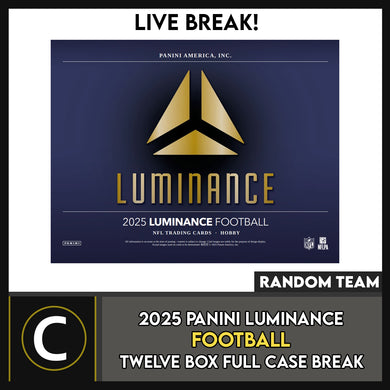 2025 PANINI LUMINANCE FOOTBALL 3 BOX BREAK #F3311 - RANDOM TEAMS