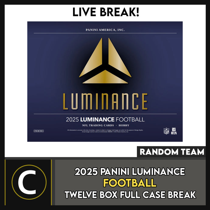 2025 PANINI LUMINANCE FOOTBALL 6 BOX (HALF CASE) BREAK #F3310 - RANDOM TEAMS