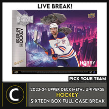 Load image into Gallery viewer, 2023-24 UPPER DECK SKYBOX METAL UNIVERSE HOCKEY 16 BOX (FULL CASE) BREAK #H3211 - PICK YOUR TEAM