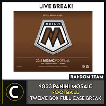 Load image into Gallery viewer, 2023 PANINI MOSAIC FOOTBALL 12 BOX (FULL CASE) BREAK #F3023 - RANDOM TEAMS