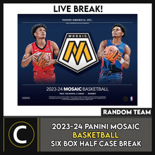 Load image into Gallery viewer, 2023-24 PANINI MOSAIC BASKETBALL 6 BOX (HALF CASE) BREAK #B3111 - RANDOM TEAMS