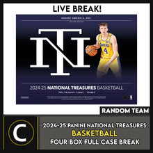 Load image into Gallery viewer, 2024-25 PANINI NATIONAL TREASURES BASKETBALL 1 BOX BREAK #B3236 - RANDOM TEAMS