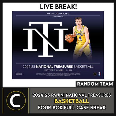 2024-25 PANINI NATIONAL TREASURES BASKETBALL 1 BOX BREAK #B3236 - RANDOM TEAMS