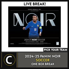Load image into Gallery viewer, 2024/25 PANINI NOIR SOCCER 1 BOX BREAK #S3107 - PICK YOUR TEAM