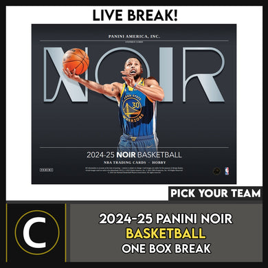 2024-25 PANINI NOIR BASKETBALL 1 BOX BREAK #B3227 - PICK YOUR TEAM