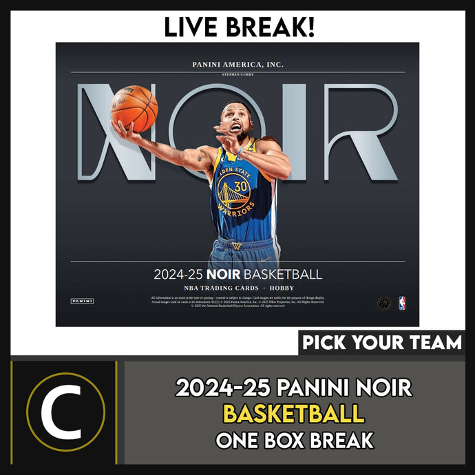 2024-25 PANINI NOIR BASKETBALL 1 BOX BREAK #B3227 - PICK YOUR TEAM