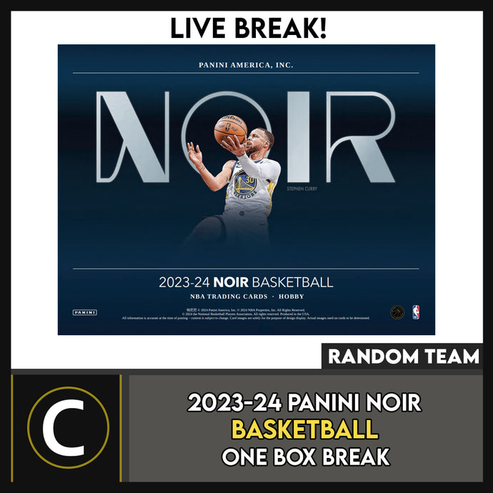 2023-24 PANINI NOIR BASKETBALL 1 BOX BREAK #B3146 - RANDOM TEAMS