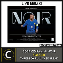 Load image into Gallery viewer, 2024/25 PANINI NOIR SOCCER 3 BOX (FULL CASE) BREAK #S3106 - PICK YOUR TEAM