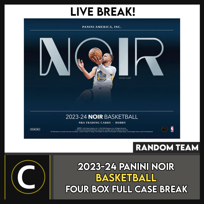 2023-24 PANINI NOIR BASKETBALL 4 BOX (FULL CASE) BREAK #B3144 - RANDOM TEAMS