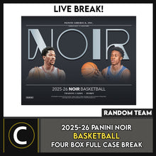 Load image into Gallery viewer, 2025-26 PANINI NOIR BASKETBALL 4 BOX (FULL CASE) BREAK #B3286 - RANDOM TEAMS